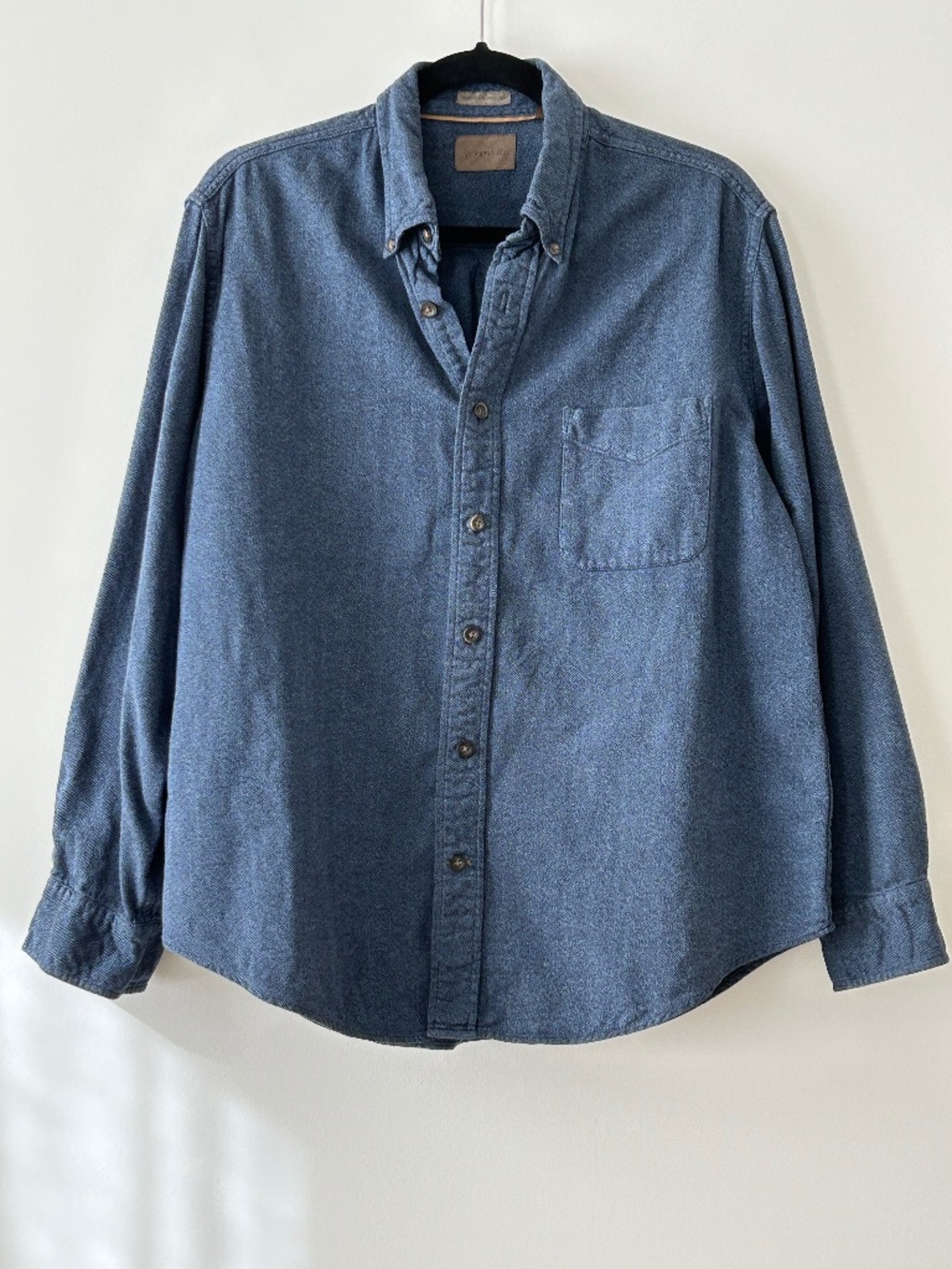 VTG 100% Cotton St. John's Bay Blue Premium Brushed Twill Shirt